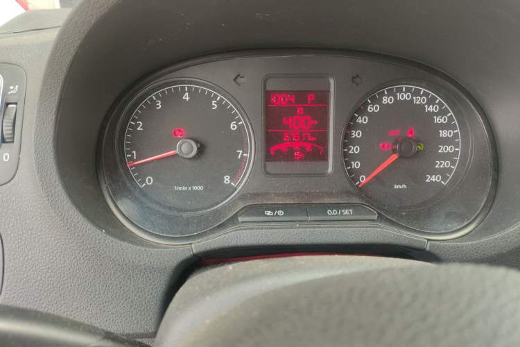 Used Volkswagen Polo 2013 1.6L Automatic Comfort Edition Odometer Close Up