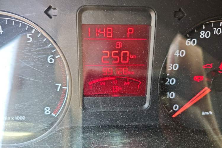 Used Volkswagen Polo 2013 1.6L Automatic Comfort Edition Odometer Close Up