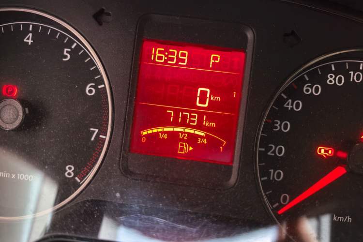 Used Volkswagen Polo 2013 1.4L Automatic Comfort Edition Odometer Close Up