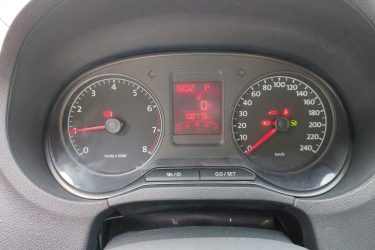 Used Volkswagen Polo 2013 1.6L Automatic Comfort Edition Odometer Close Up
