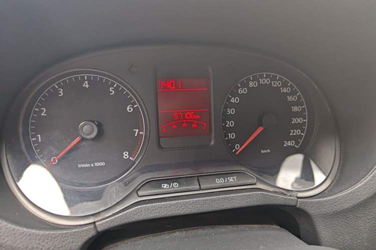 Used Volkswagen Polo 2013 1.6L Automatic Comfort Edition Odometer Close Up