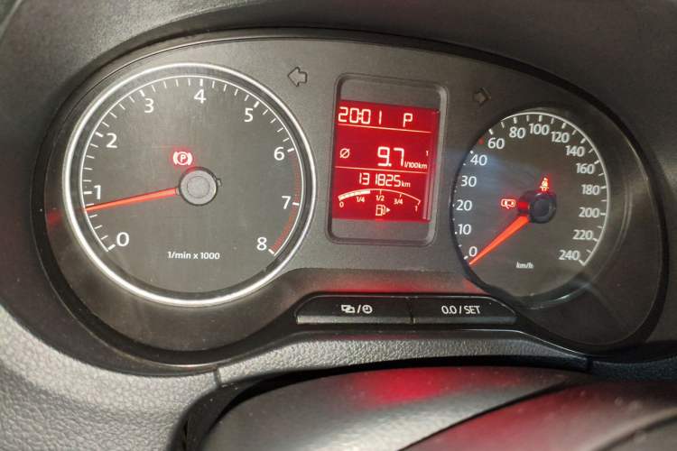Used Volkswagen Polo 2013 1.6L Automatic Comfort Edition Odometer Close Up