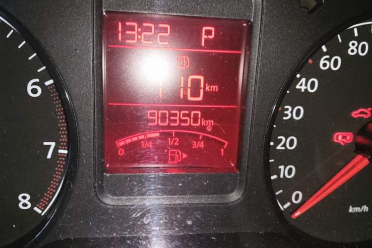 Used Volkswagen Polo 2013 1.6L Automatic Comfort Edition Odometer Close Up