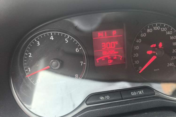 Used Volkswagen Polo 2013 1.4L Automatic Comfort Edition Odometer Close Up