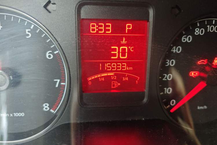 Used Volkswagen Polo 2013 1.6L Automatic Comfort Edition Odometer Close Up