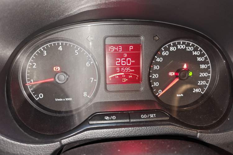 Used Volkswagen Polo 2013 1.6L Automatic Comfort Edition Odometer Close Up