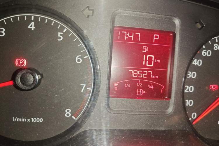 Used Volkswagen Polo 2013 1.4L Automatic Comfort Edition Odometer Close Up