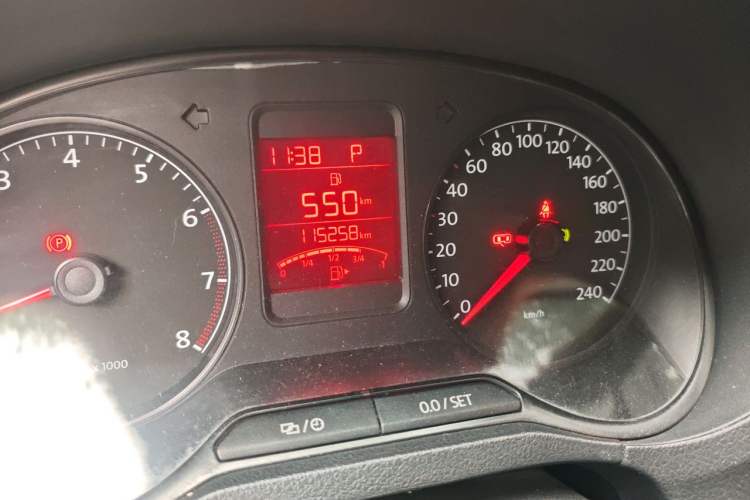 Used Volkswagen Polo 2013 1.4L Automatic Luxury Edition Odometer Close Up