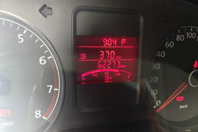 Used Volkswagen Polo 2013 1.6L Automatic Comfort Edition Odometer Close Up