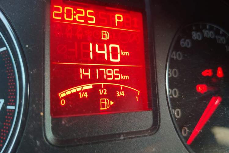 Used Volkswagen Polo 2013 1.6L Automatic Comfort Edition Odometer Close Up
