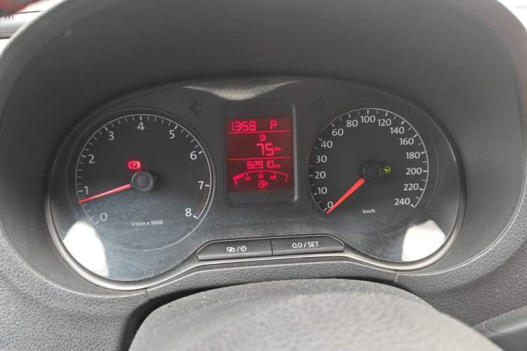 Used Volkswagen Polo 2013 1.4L Automatic Comfort Edition Odometer Close Up