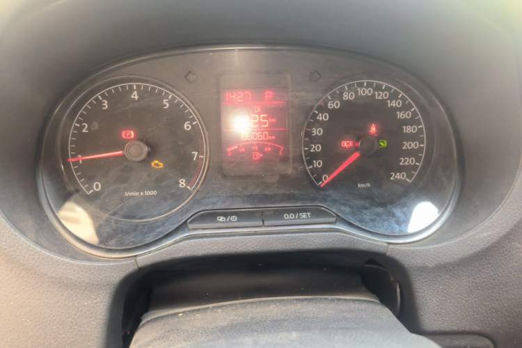 Used Volkswagen Polo 2013 1.6L Automatic Comfort Edition Odometer Close Up