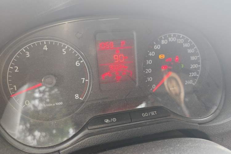 Used Volkswagen Polo 2013 1.4L Automatic Comfort Edition Odometer Close Up