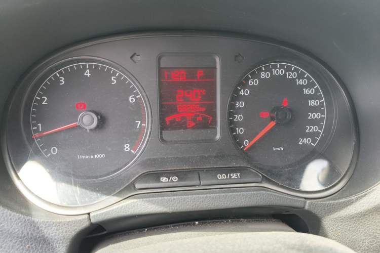 Used Volkswagen Polo 2013 1.4L Automatic Comfort Edition Odometer Close Up