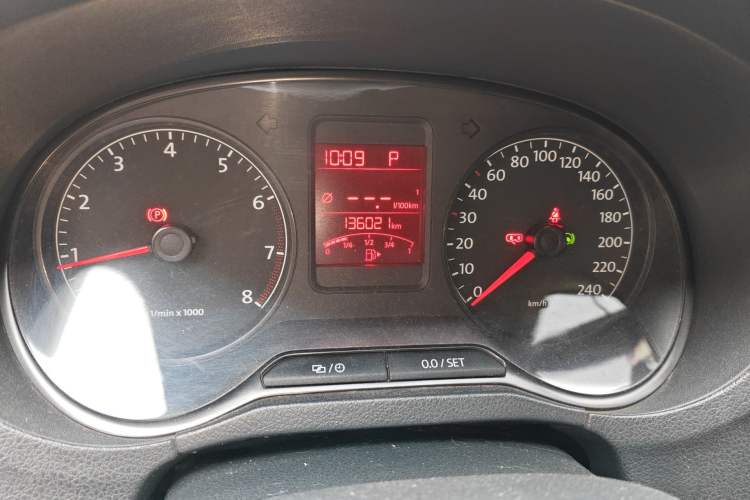 Used Volkswagen Polo 2013 1.6L Automatic Luxury Edition Odometer Close Up