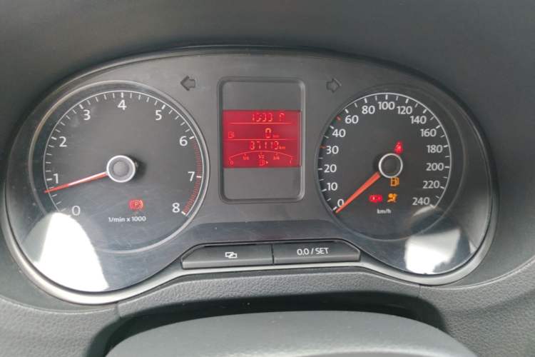 Used Volkswagen Polo 2013 1.6L Automatic Comfort Edition Odometer Close Up