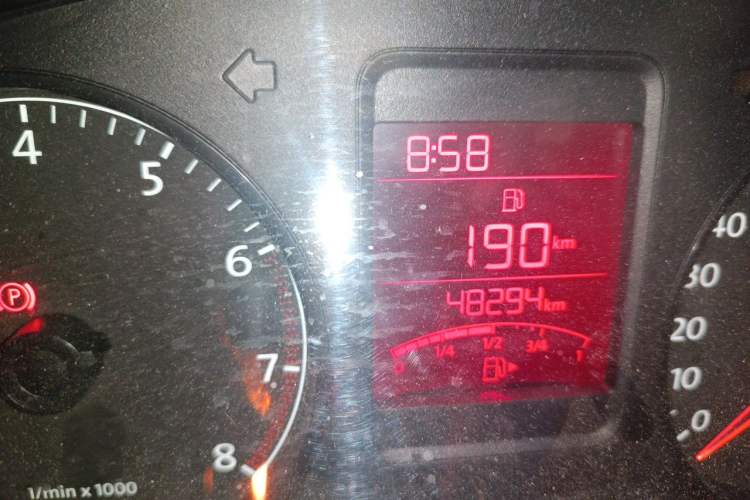 Used Volkswagen Polo 2013 1.4L Manual Comfort Edition Odometer Close Up