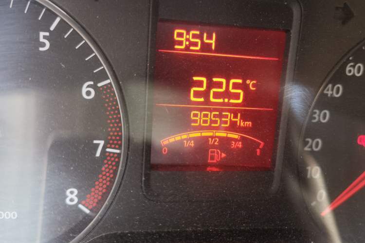 Used Volkswagen Polo 2013 1.4L Manual Fashion Edition Odometer Close Up