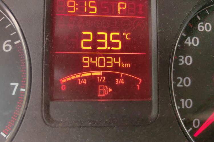 Used Volkswagen Polo 2013 1.6L Automatic Comfort Edition Odometer Close Up