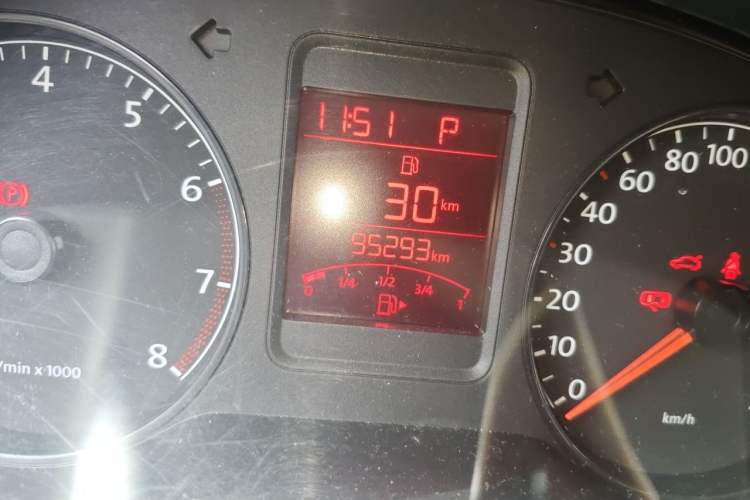 Used Volkswagen Polo 2013 1.6L Automatic Comfort Edition Odometer Close Up