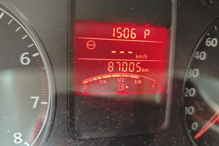 Used Volkswagen Polo 2013 1.6L Automatic Comfort Edition Odometer Close Up