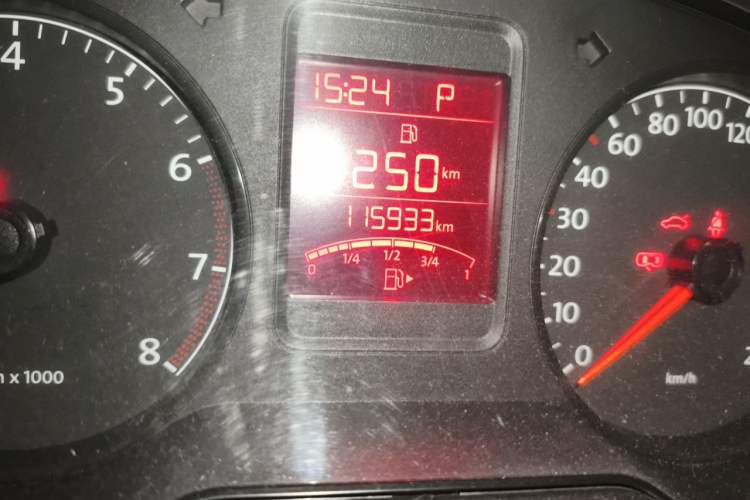 Used Volkswagen Polo 2013 1.6L Automatic Comfort Edition Odometer Close Up