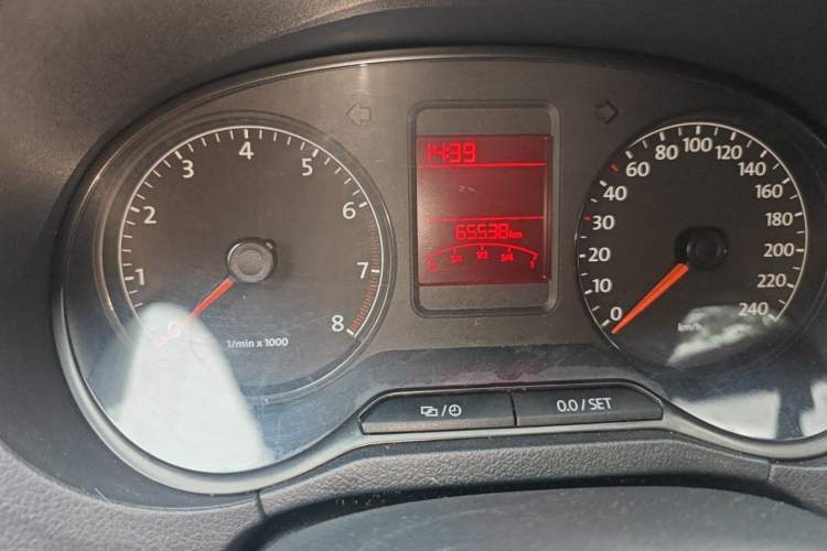 Used Volkswagen Polo 2013 1.4L Automatic Comfort Edition Odometer Close Up