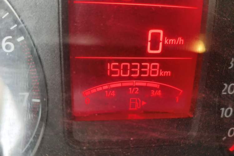 Used Volkswagen Polo 2013 1.4L Manual Comfort Edition Odometer Close Up