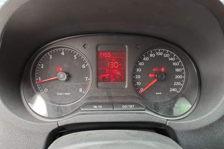 Used Volkswagen Polo 2013 1.6L Manual Comfort Edition Odometer Close Up