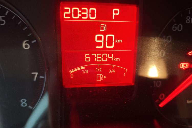 Used Volkswagen Polo 2013 1.4L Automatic Comfort Edition Odometer Close Up