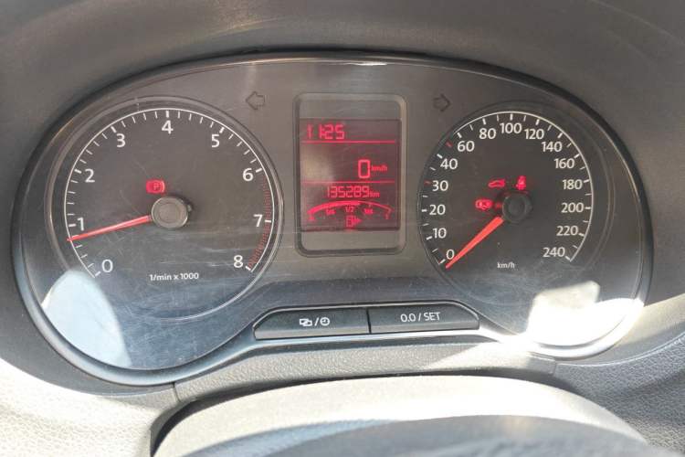 Used Volkswagen Polo 2013 1.4L Manual Comfort Edition Odometer Close Up