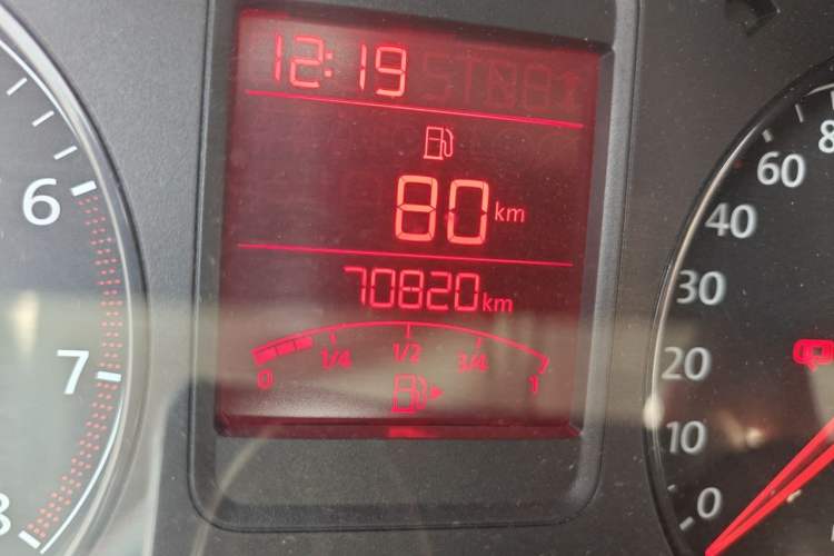 Used Volkswagen Polo 2013 1.6L Manual Comfort Edition Odometer Close Up