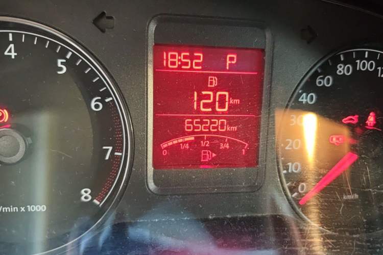 Used Volkswagen Polo 2013 1.4L Automatic Luxury Edition Odometer Close Up