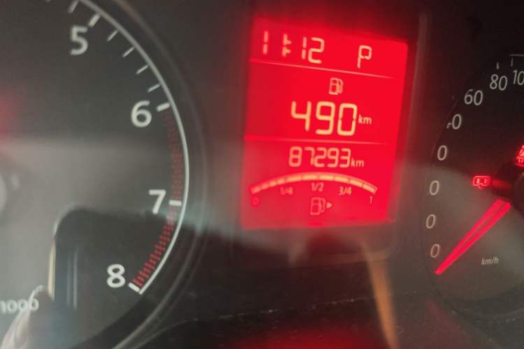 Used Volkswagen Polo 2013 1.6L Automatic Comfort Edition Odometer Close Up