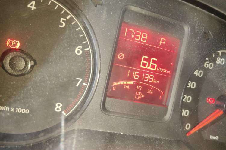 Used Volkswagen Polo 2013 1.4L Automatic Comfort Edition Odometer Close Up