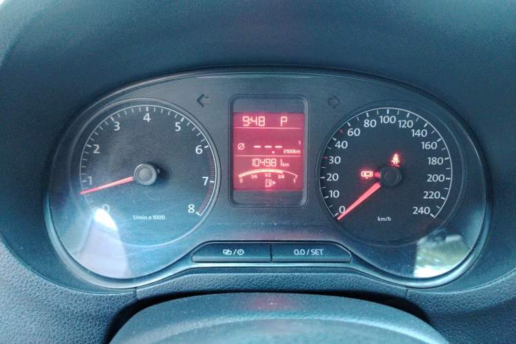Used Volkswagen Polo 2013 1.6L Automatic Comfort Edition Odometer Close Up