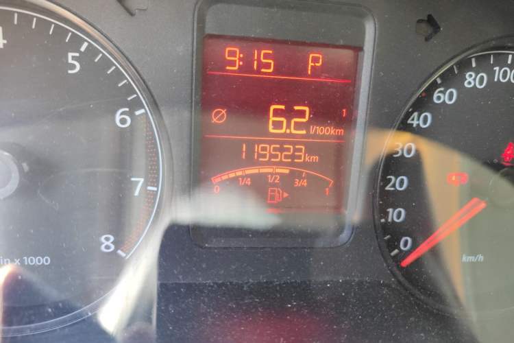 Used Volkswagen Polo 2013 1.6L Automatic Comfort Edition Odometer Close Up