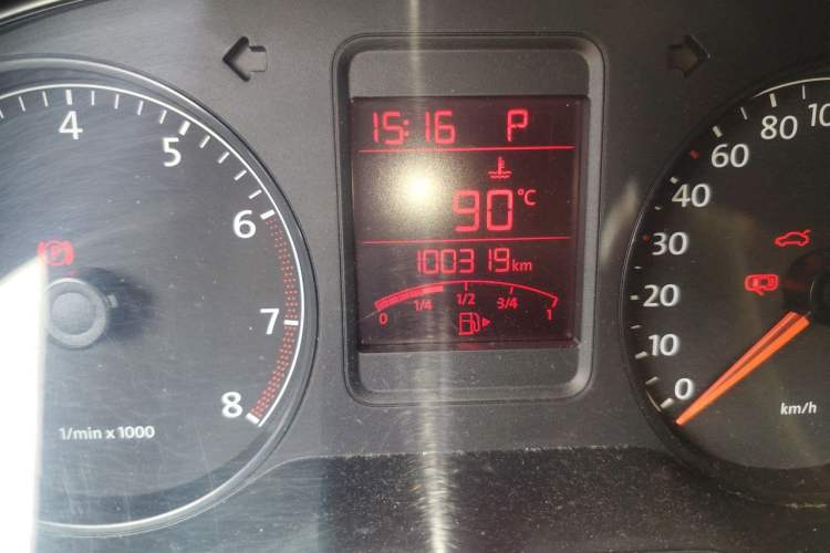 Used Volkswagen Polo 2013 1.6L Automatic Comfort Edition Odometer Close Up