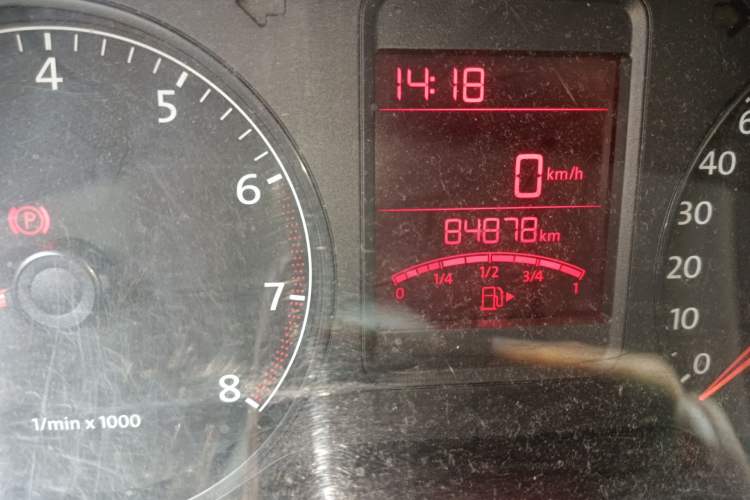 Used Volkswagen Polo 2013 1.6L Manual Comfort Edition Odometer Close Up
