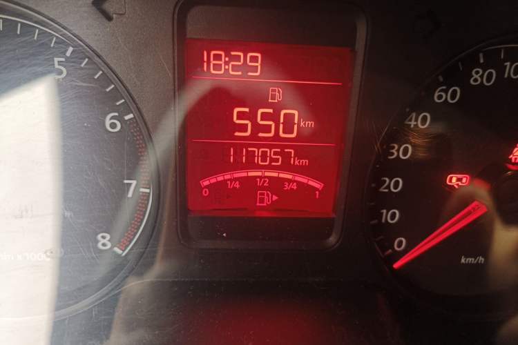 Used Volkswagen Polo 2013 1.4L Manual Comfort Edition Odometer Close Up