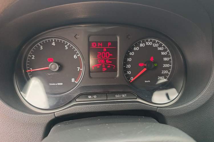 Used Volkswagen Polo 2013 1.6L Automatic Comfort Edition Odometer Close Up