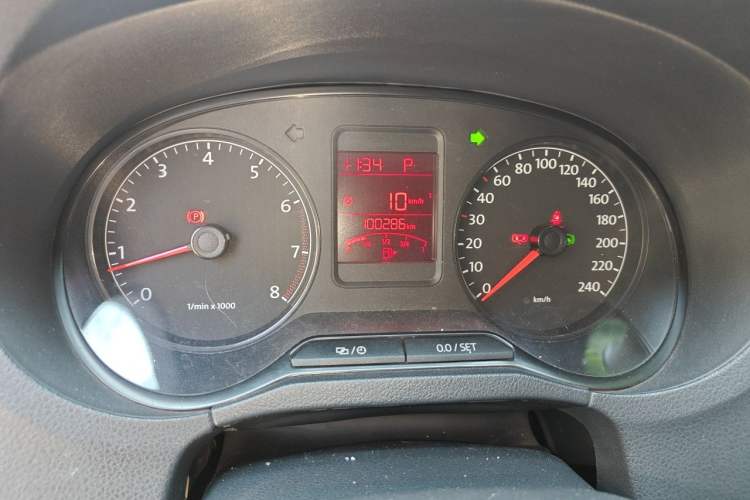 Used Volkswagen Polo 2013 1.4L Automatic Comfort Edition Odometer Close Up
