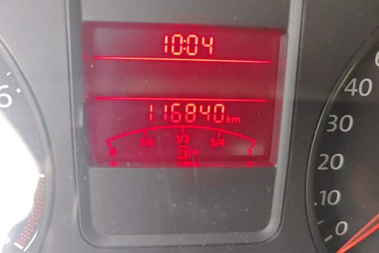 Used Volkswagen Polo 2013 1.6L Automatic Comfort Edition Odometer Close Up