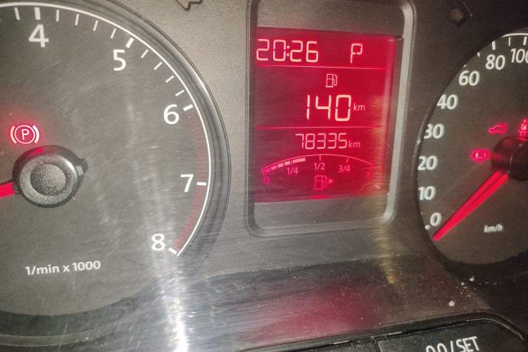 Used Volkswagen Polo 2013 1.6L Automatic Comfort Edition Odometer Close Up
