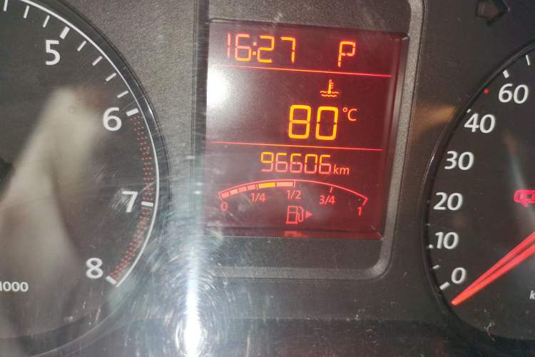 Used Volkswagen Polo 2013 1.4L Automatic Comfort Edition Odometer Close Up