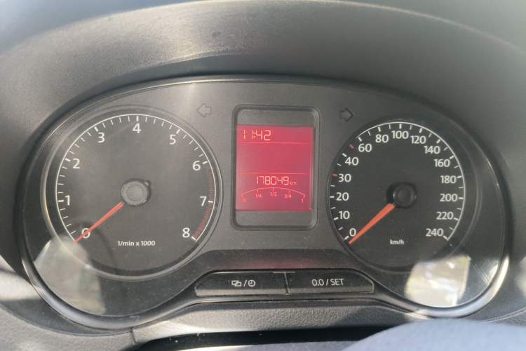 Used Volkswagen Polo 2013 1.6L Manual Comfort Edition Odometer Close Up