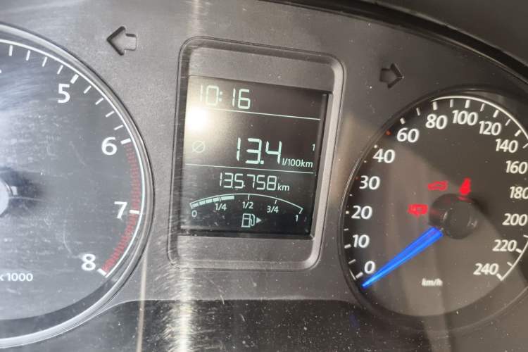 Used Volkswagen Polo 2013 1.4L Manual Comfort Edition Odometer Close Up