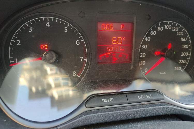 Used Volkswagen Polo 2013 1.4L Automatic Comfort Edition Odometer Close Up