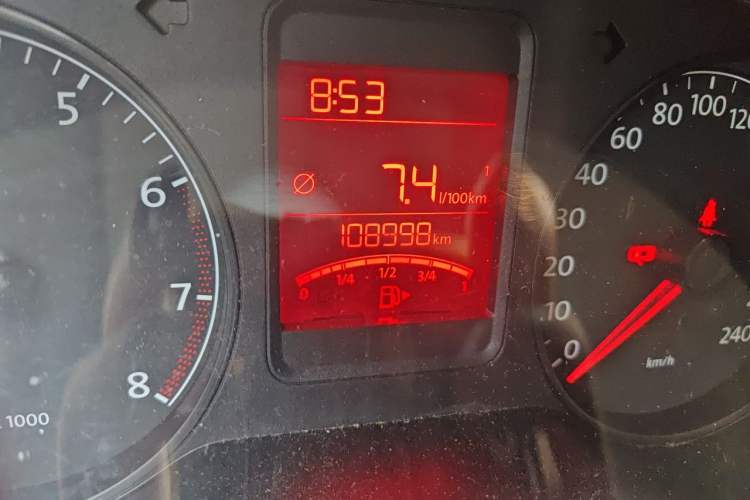 Used Volkswagen Polo 2013 1.6L Manual Comfort Edition Odometer Close Up