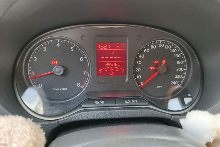 Used Volkswagen Polo 2013 1.6L Automatic Comfort Edition Odometer Close Up